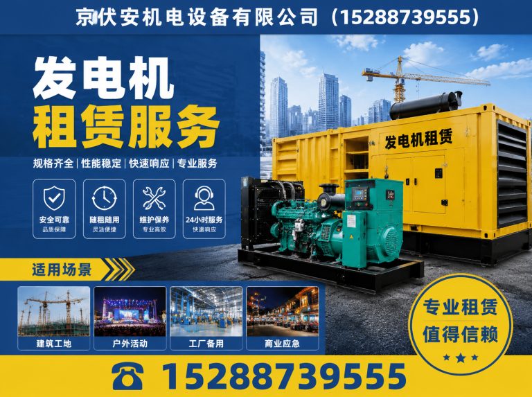 深圳应急发电机出租展示图